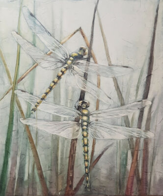 Libellen, Gemälde von Gabriele Maderböck