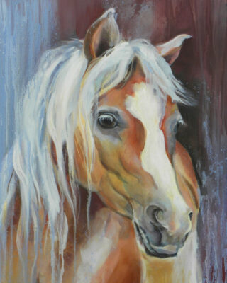 Pferd Haflinger - Ölbild von Gabriele Maderböck