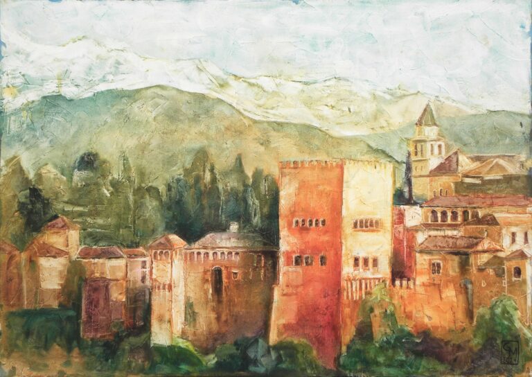 Alhambra im Abendlicht