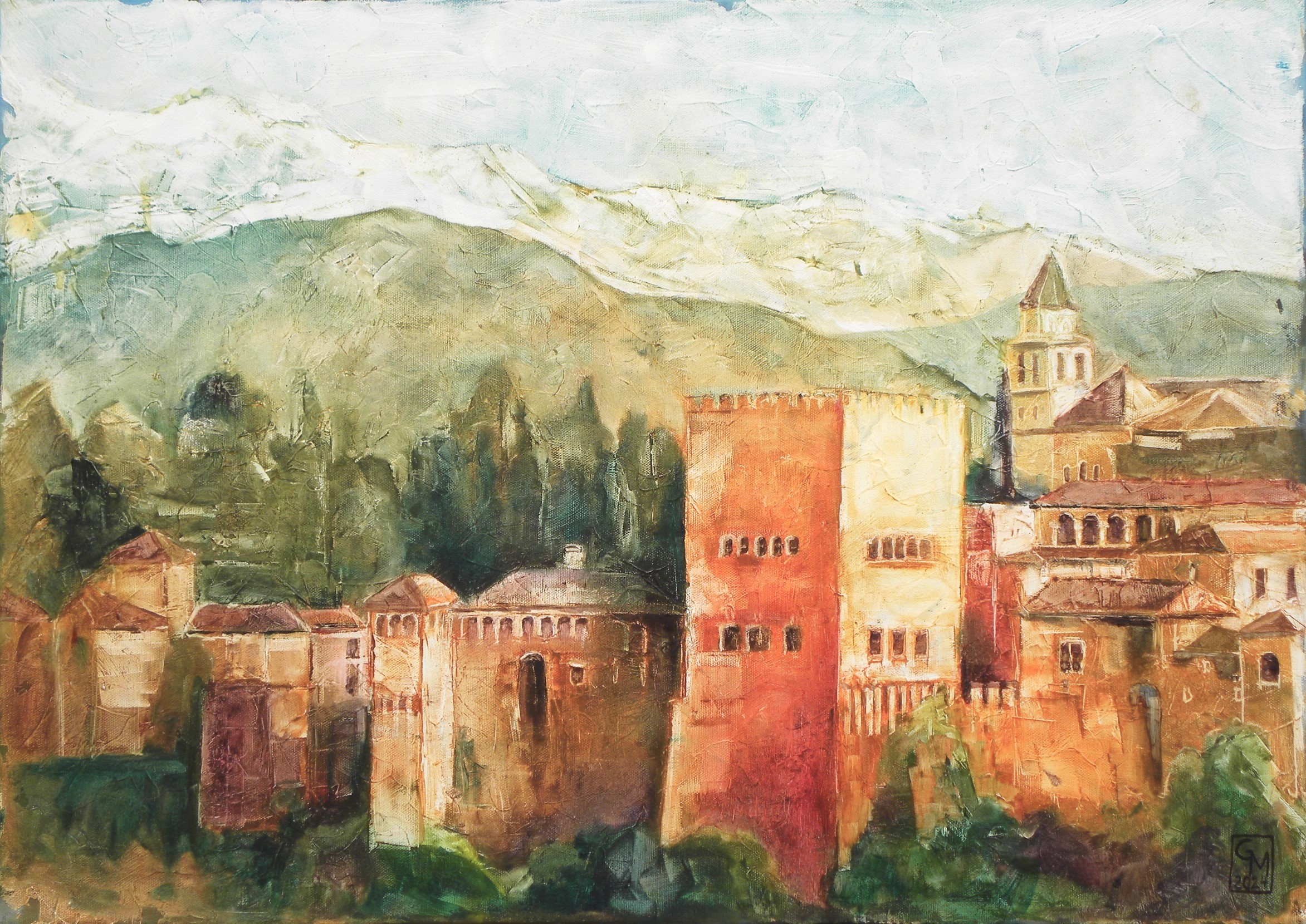 Alhambra im Abendlicht